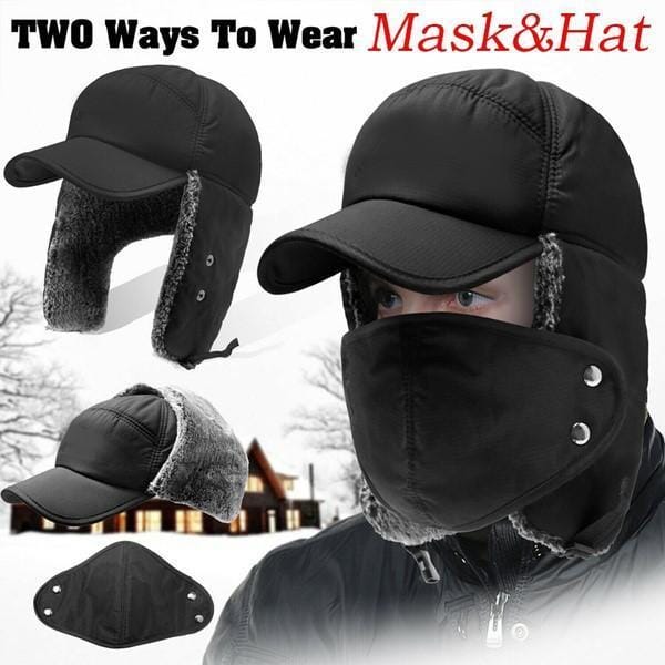 Skanto | Unisex vindbestandig & varm & øre- og ansiktsbeskyttende hatt