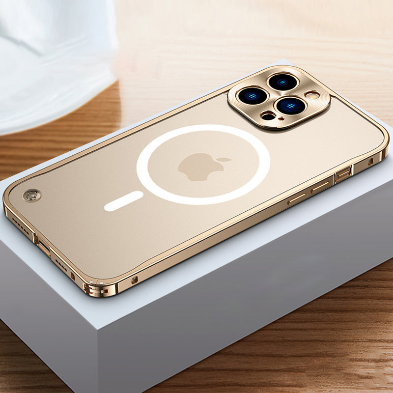 Skanto | Metallramme Magnetisk Ladetui For iPhone