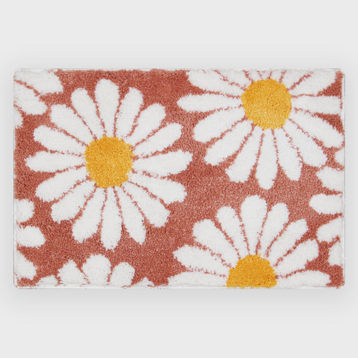 Skanto | Feblilac Sweet Daisy Badematte, Lilla Blomst Teppet Badrom