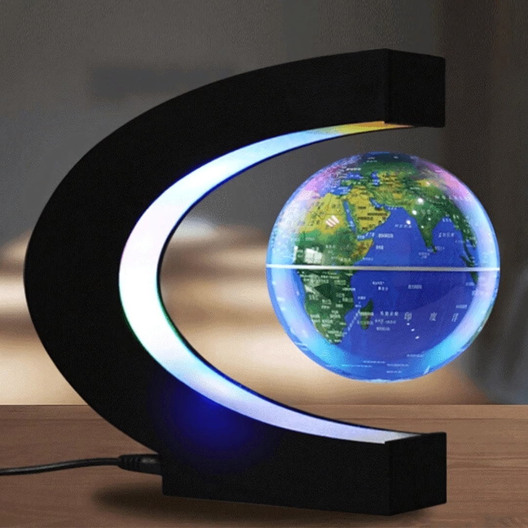 AstroGlobe LED-Weltkugel – Skjebende Globuslampe med Magnetaufhängung