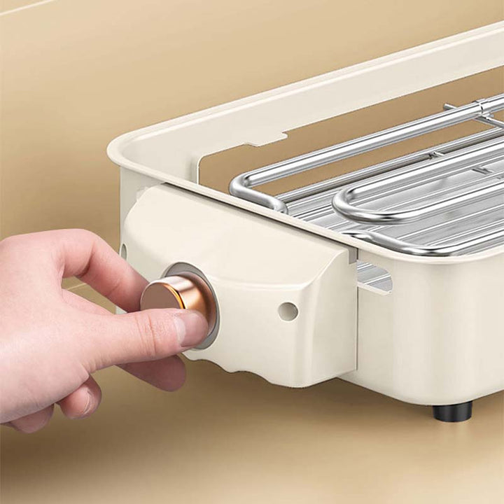 Skanto | Innendørs Røykfri Grill, Non-Stick Matlaging Avtagbar Plate