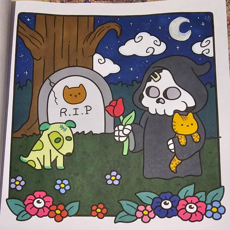 Spooky Cutie: Fargebok for Voksne og Tenåringer | Skanto