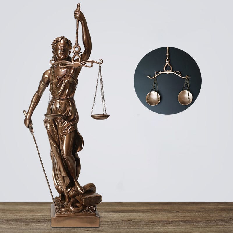 Skanto | Dekorasjon statue av rettferdighetens gudinne
