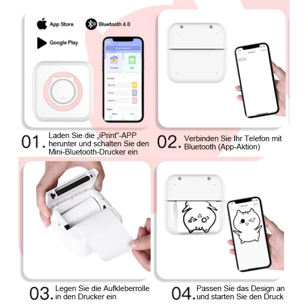 Praktisk Mini Pocket Printer | Skanto