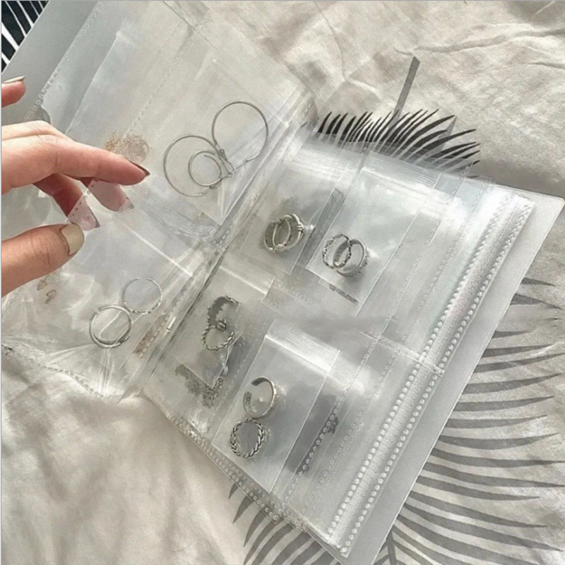 Skanto | Enkel gjennomsiktig smykkealbum oppbevaringspose