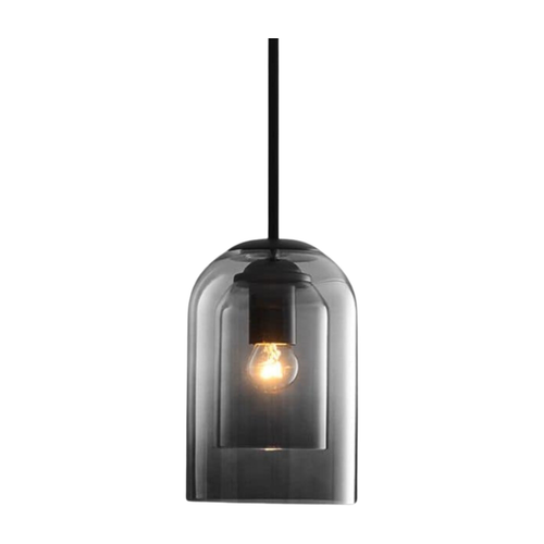 LuxeBeam-lampe – Moderne pendellampe laget av dobbeltbuet glass