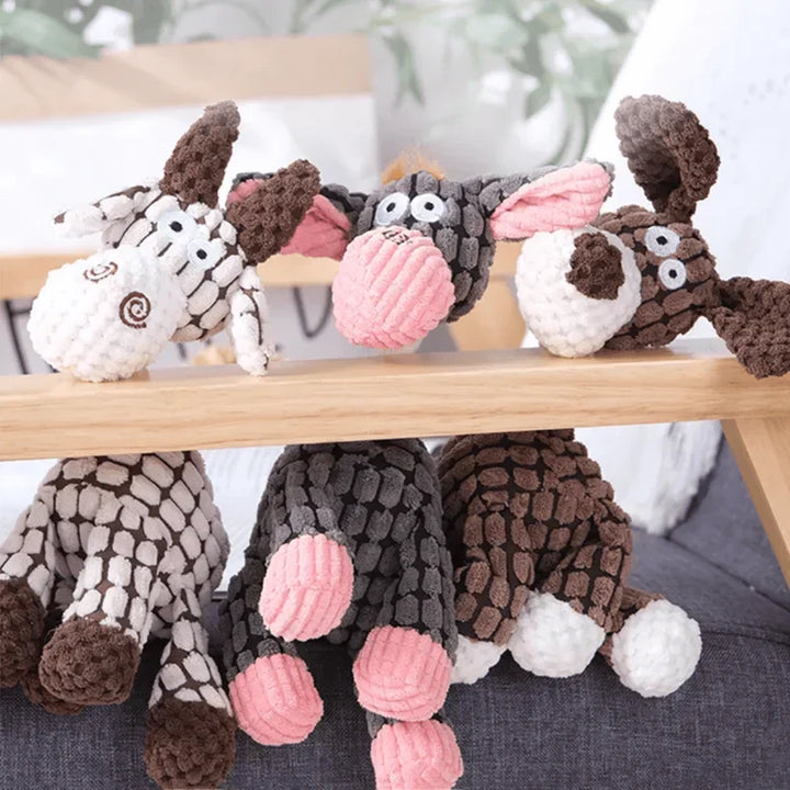 Robustes Hundespielzeug aus Plüsch | Bissfestes und langlebiges Design | Mehrere Modelle