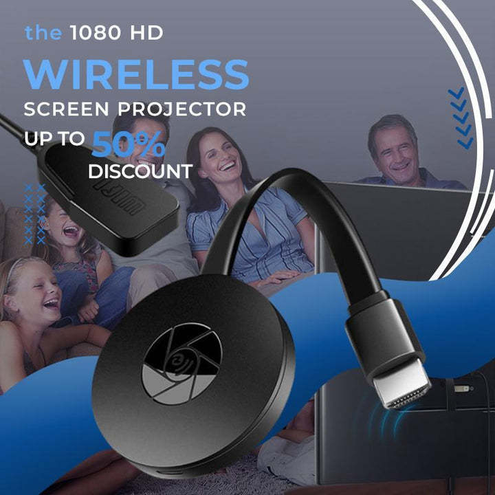 Julegave 1080-HD Trådløs Skjermprosjektor