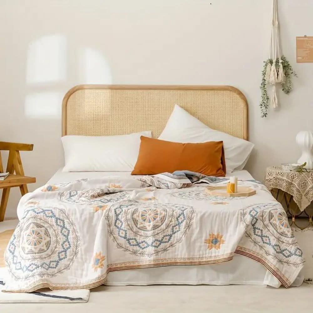 Skanto | CESS - Bomullspledd med Boho mandala