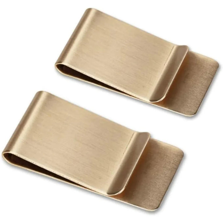 Skanto | Elegant Stål Kortholder & Pengerklips - 2-Pack