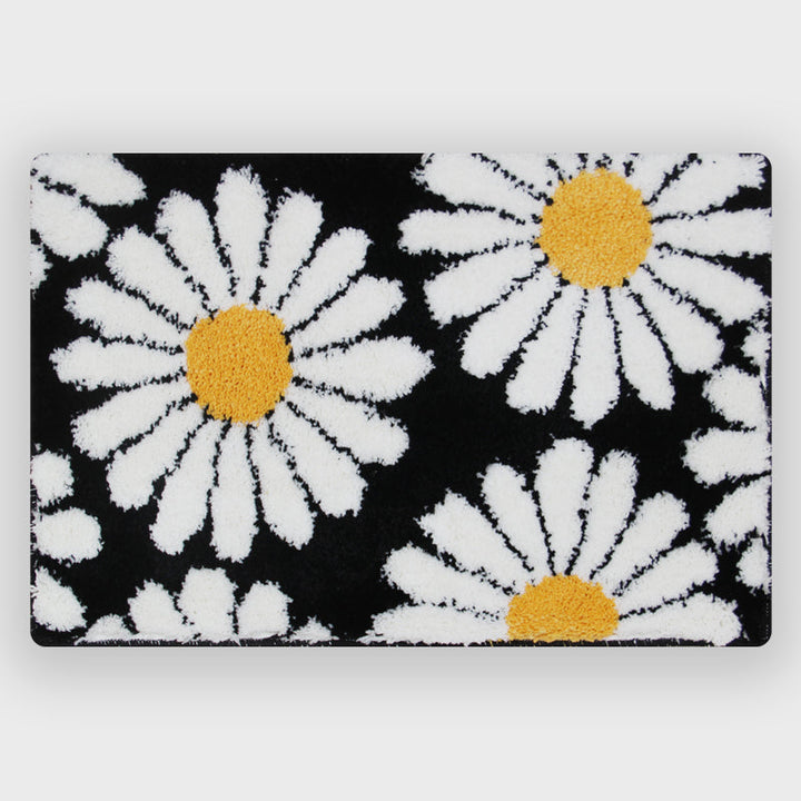 Skanto | Feblilac Sweet Daisy Badematte, Lilla Blomst Teppet Badrom