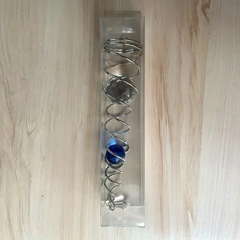 Vindklokker Dekor Krystall Sentralkule Spiral Hale Vindspinner Stabiliser | Skanto
