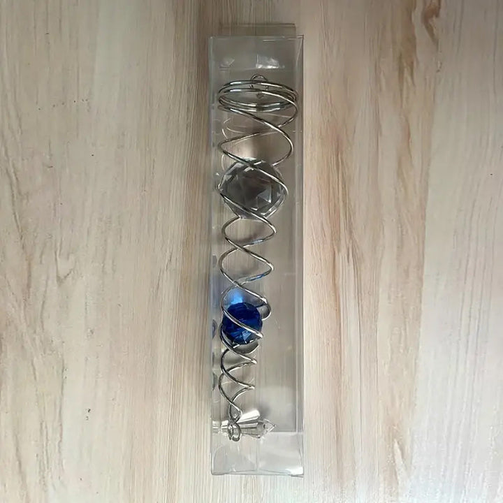 Vindklokker Dekor Krystall Sentralkule Spiral Hale Vindspinner Stabiliser | Skanto