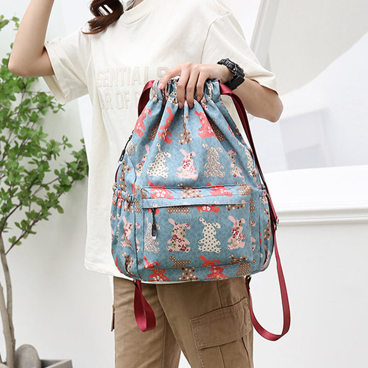 Drawstring skulderveske i etnisk stil | Skanto