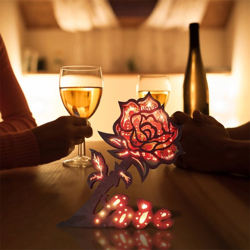 Valentinsdag 3D Treutskjæringer Ornamenter | Skanto