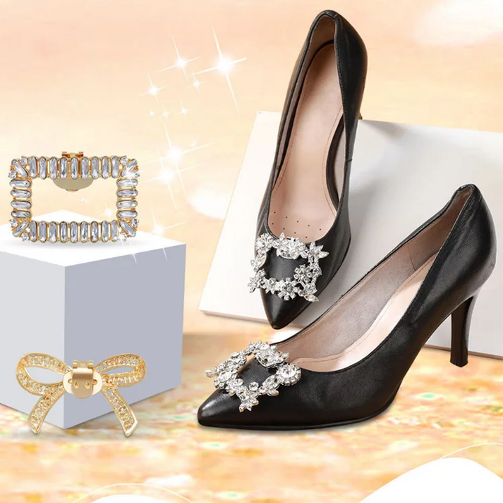 Skanto | Detachable Rhinestone Hæler med Spenne