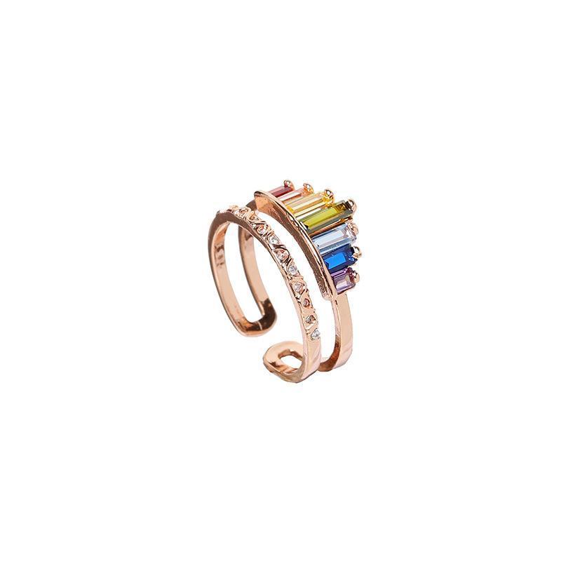 Skanto | Regnbue Mikro Diamant Ring