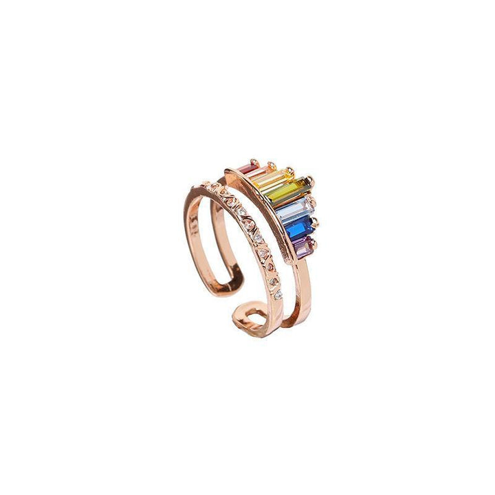 Skanto | Regnbue Mikro Diamant Ring