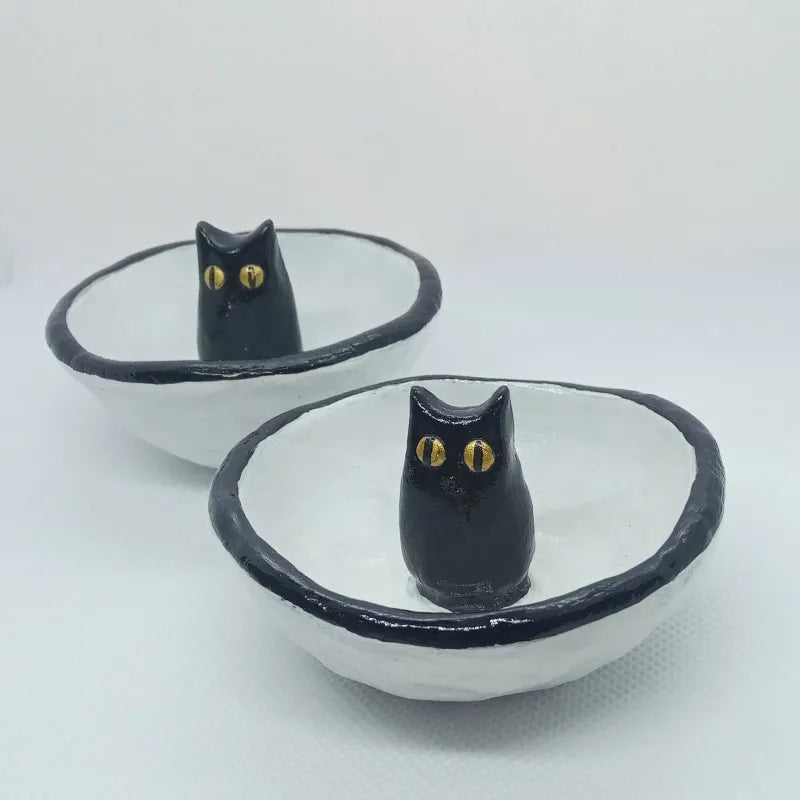 Skanto | Lucky Black Cat Decorative Bowl Dish