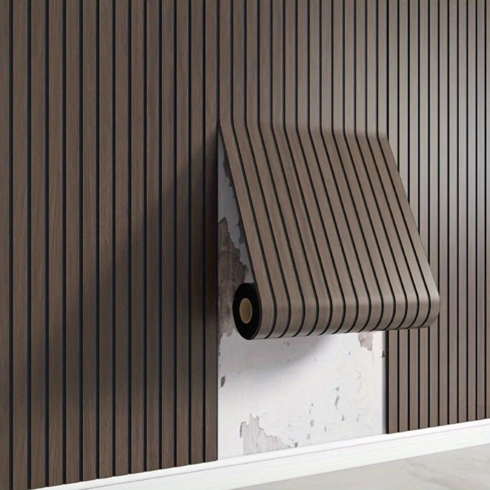 Skanto | Veggklistremerke 3D Tre-look PVC Panel Selvheftende Vanntett