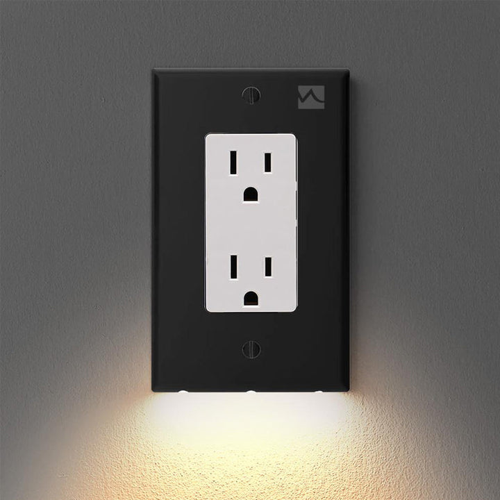 Skanto | Outlet veggplate med LED nattlys