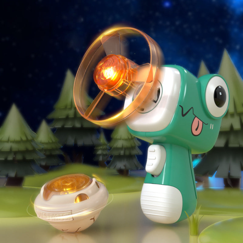 Skanto | Luminous Flying Saucer Dinosaur Gyroscope