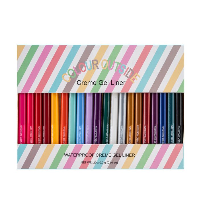 20 PCS Fargerik Eyeliner Penn Sett | Skanto