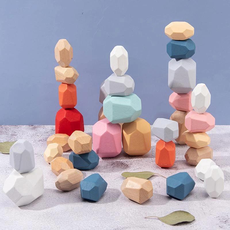 Skanto | Wood Rock Set Balansesteiner Leke
