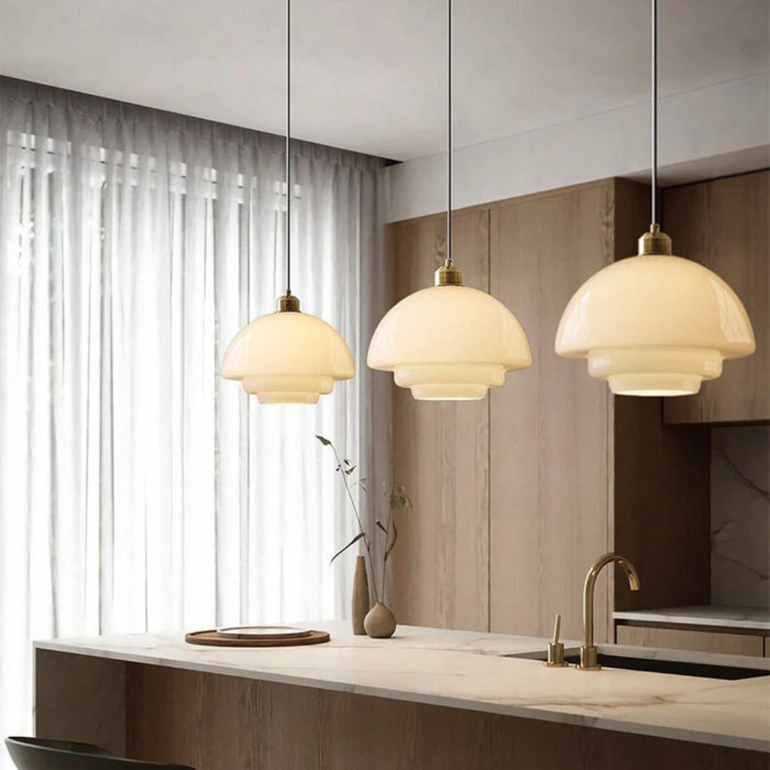 Skanto | Hvit Glass Design Pendellampe
