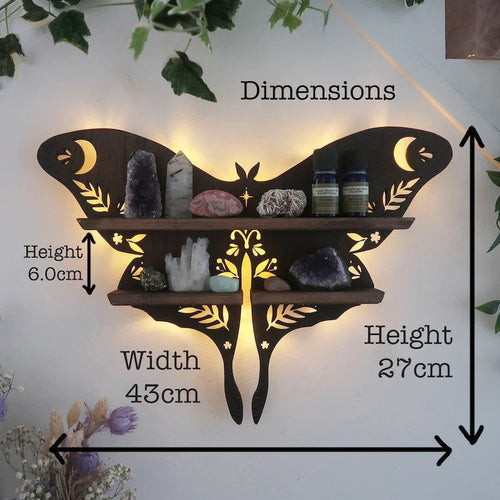 Luna Moth Lampe Krystallhyller | Skanto