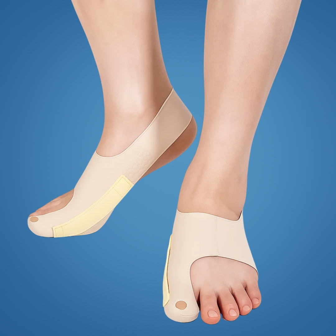 Smertereduserende gelpadding – Ultra-slim stretchstoff – Hverdagskomfort og justering for hallux valgus Skanto