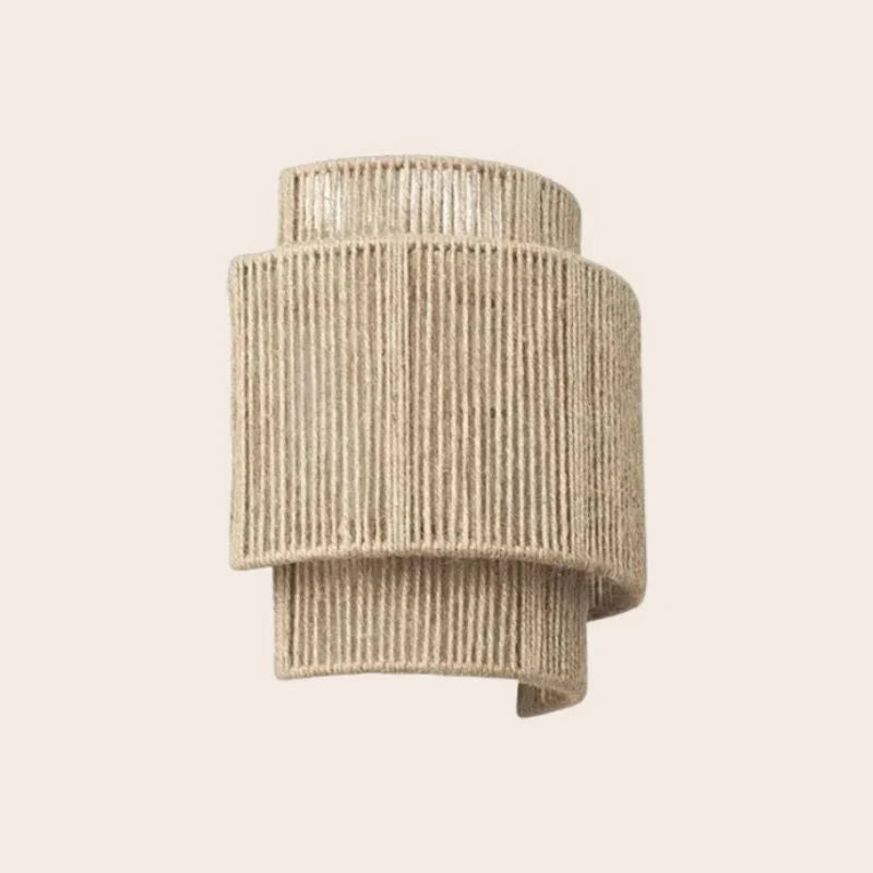 Skanto | Moderne Flettet Rattan Vegglampe