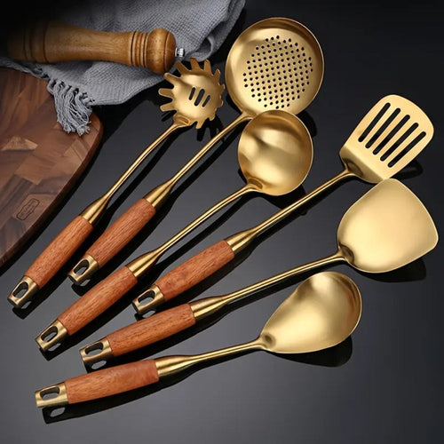Chef's Choice Goldene Küchenutensilien | 6-teiliges Sett