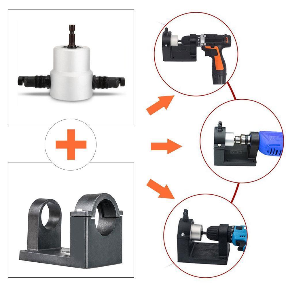 Skanto | Nibbler Cutter Drill Attachment Dobbel Hode Metallplate