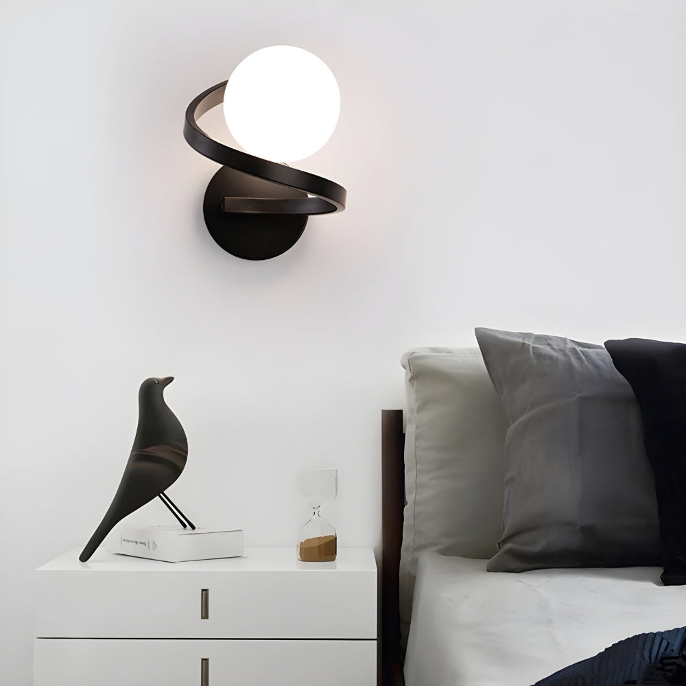 Spiral LED vegglampe med moderne design Skanto