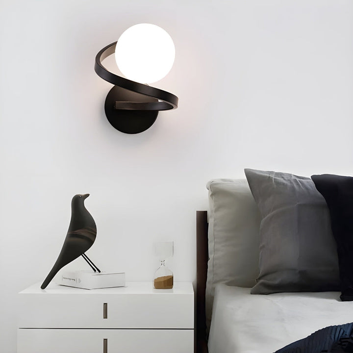 Spiral LED vegglampe med moderne design Skanto