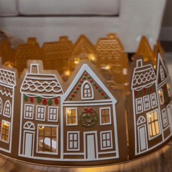 Skanto | LED Juletrekjole – Lebkuchenhus Design i PVC