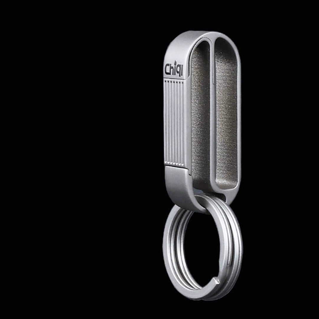 Skanto | Titanlegering Herre Beltespenne Nøkkelring - Holdbar, Stilig, Ikke-Fadende Lås