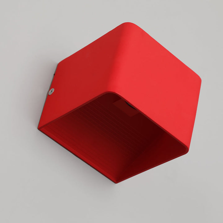 LumiBox - Firkantet LED Vegglampe | Modern Design i Svart, Hvit og Grønn for Soverom og Stue | Skanto