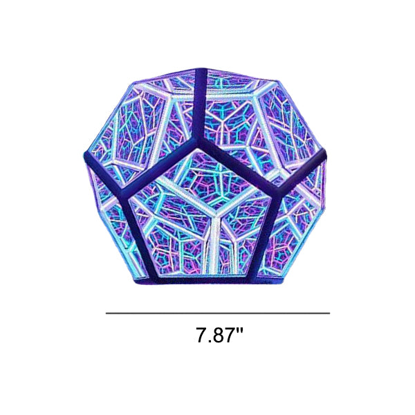 Skanto | Infinity Dodecahedron LED Nattlys Kunst Bordlampe