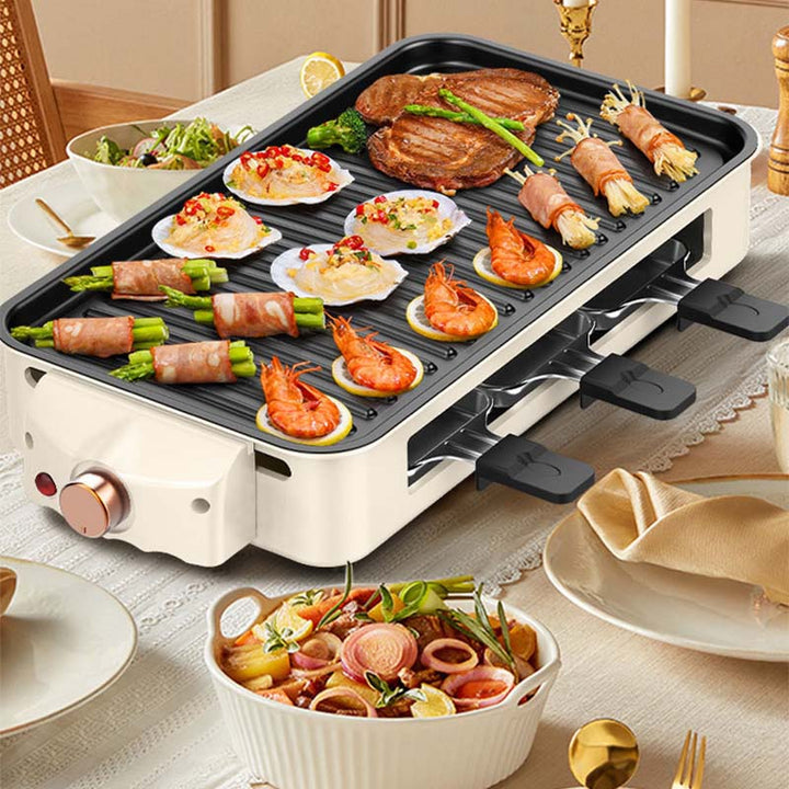 Skanto | Innendørs Røykfri Grill, Non-Stick Matlaging Avtagbar Plate
