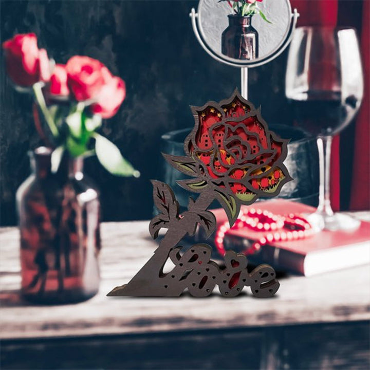 Valentinsdag 3D Treutskjæringer Ornamenter | Skanto