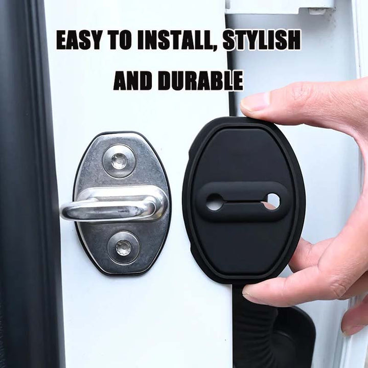 Bil Silikon Dør Låsebeskyttelsesdeksel (4PCS) | Skanto