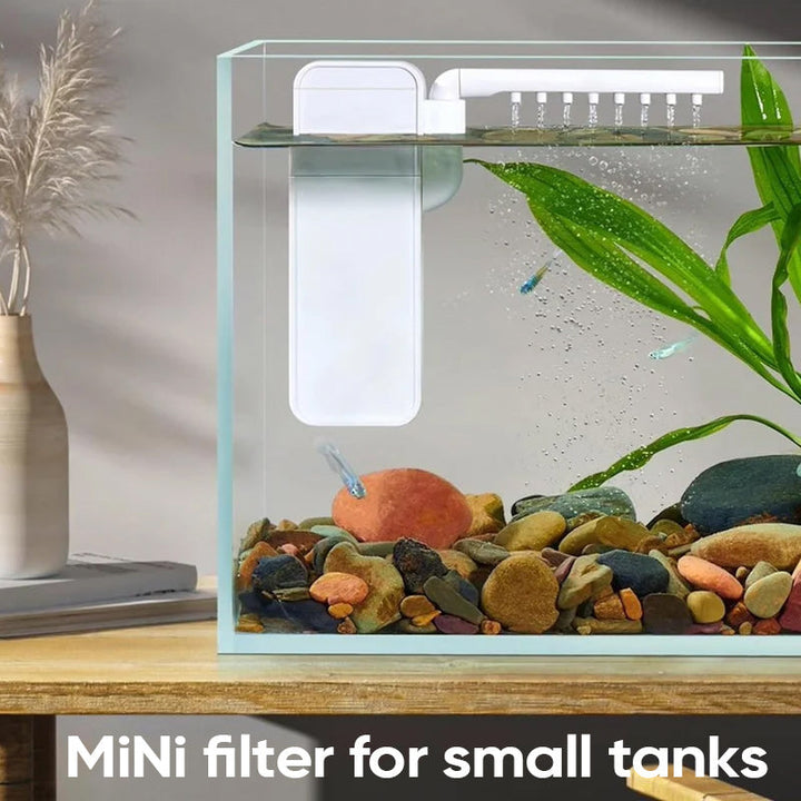 Stille Fiskebowl Akvarium Veggmontert Vannfilter | Skanto