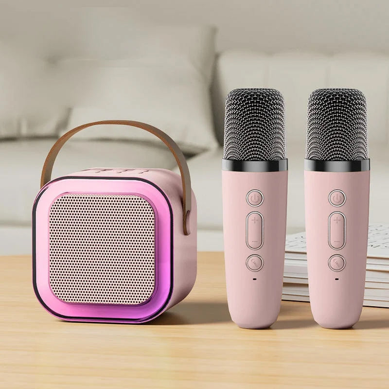 Skanto | Mini Karaoke Maskin med Trådløse Mikrofoner