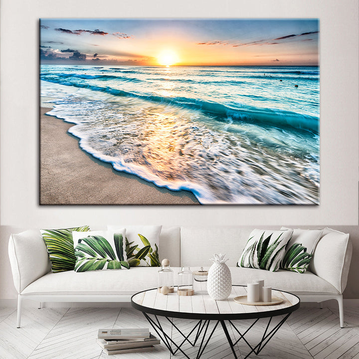 Solrik strand i Florida – lerretsbilde