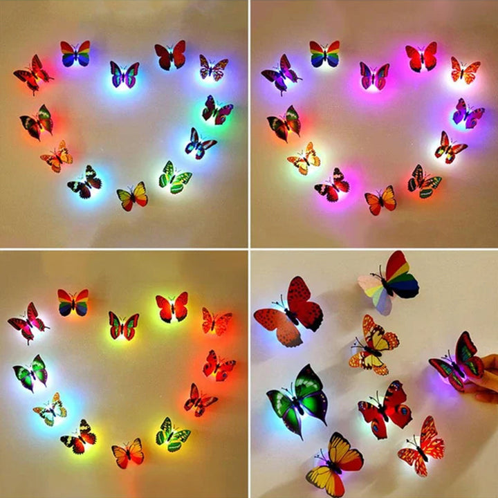 Skanto | 3D LED Sommerfugl Dekorasjon Nattlys