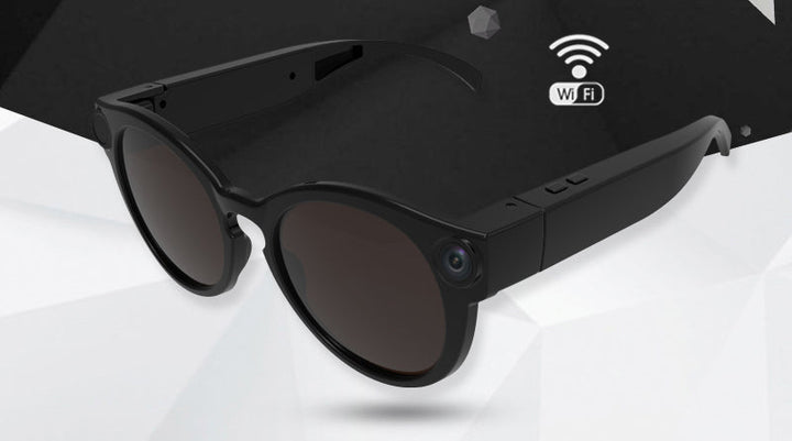 Skanto | HD 1080P Smarte WiFi Sportsbriller Med 155¬∞ Stort Bredt Vinkel Bevegelseskamera, For Fotturer, Fest, Sport, Kjøring & Mer