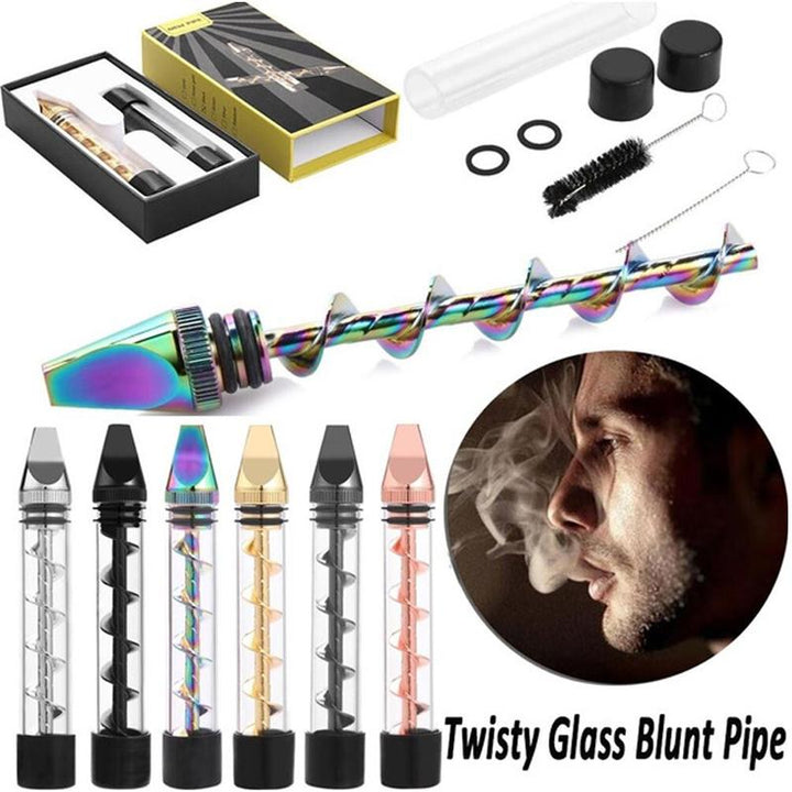 Skanto | Glass Twisty Røykepipesett