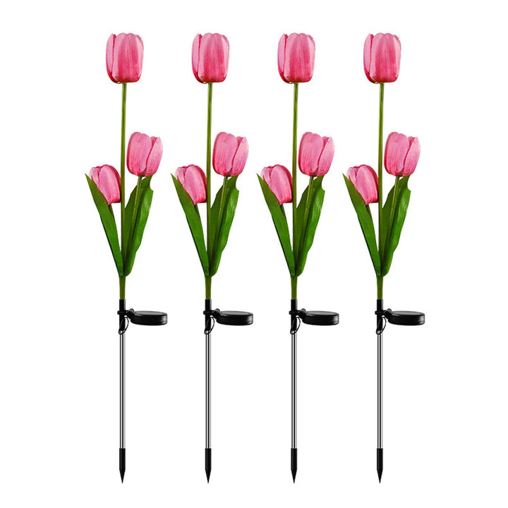 Skanto | Solar Tulip Plenlys Utendørs Hage LED Tulipan Blomsterlys Bakke Stakelandskapslys